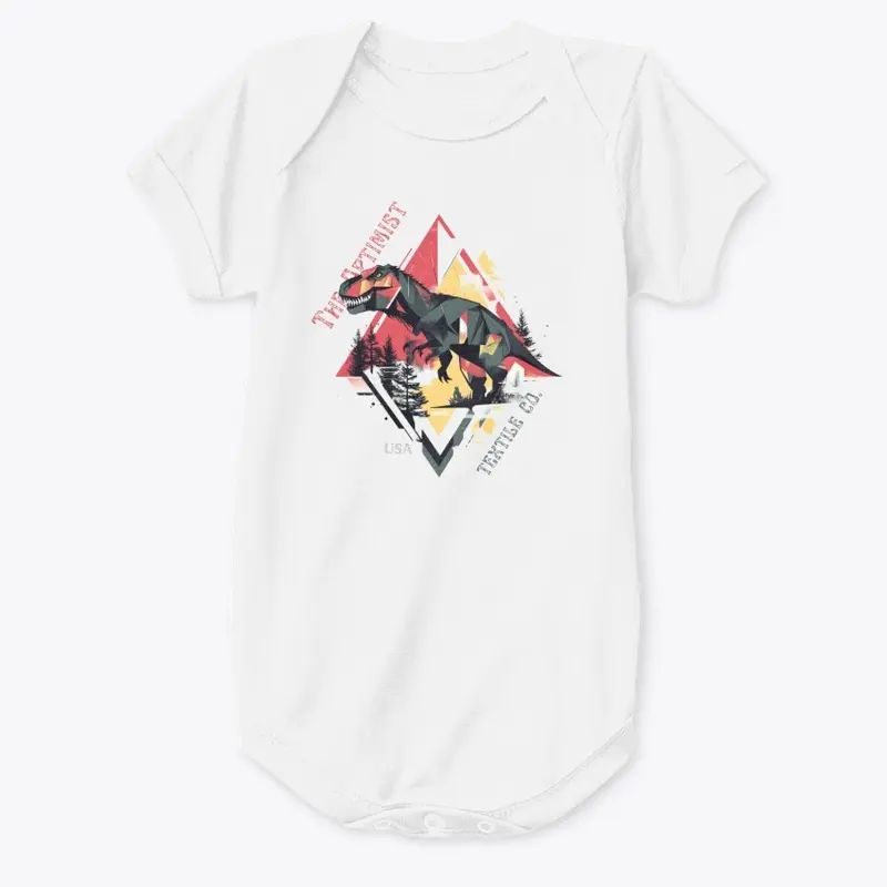 Kids Geometric Dino